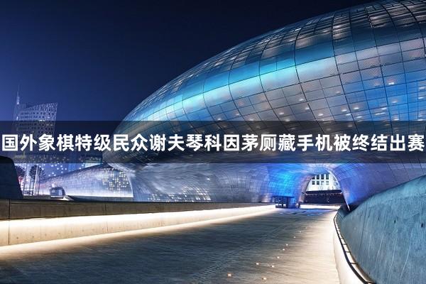 国外象棋特级民众谢夫琴科因茅厕藏手机被终结出赛