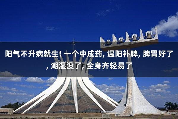 阳气不升病就生! 一个中成药, 温阳补脾, 脾胃好了, 潮湿没了, 全身齐轻易了
