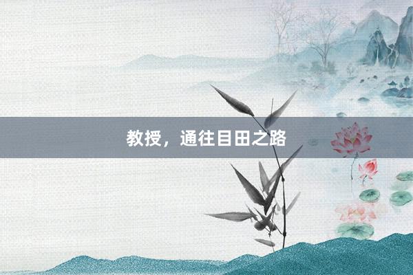 教授，通往目田之路